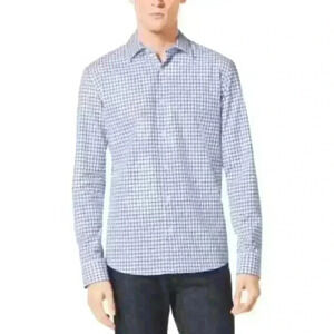 Michael Kors Tailored-Fit Check Cotton Shirt